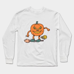 the pumpkin witch Long Sleeve T-Shirt